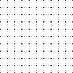 Poster - Square seamless background pattern from black gift box with a question symbols are different sizes and opacity. The pattern is evenly filled. Vector illustration on white background