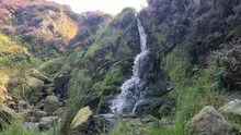 Waterfall At Ilkley Moor