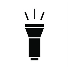 Fototapete - Flashlight symbol modern simple vector icon on white background. color editable eps 10