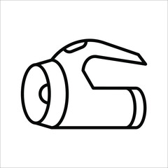 Fototapete - Flashlight symbol modern simple vector icon on white background. color editable eps 10