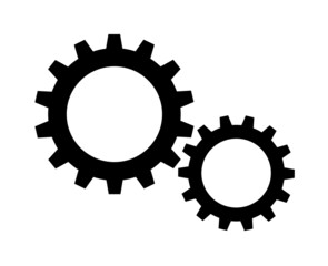Poster - Gear setting icon vector. Cog wheel and gears isolated. Symbol of setting.