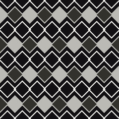 Poster - Gray repeated rhombs. Seamless vector pattern.
