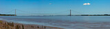 Panoramic view of The Humber Bridge, near Kingston upon Hull, East Riding of Yorkshire, England, United Kingdom