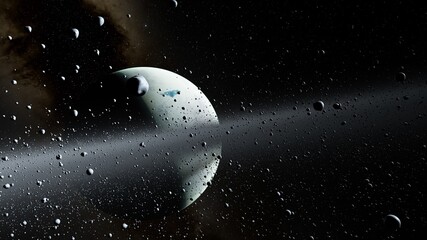 Wall Mural - planet, stars and galaxy