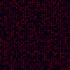 Poster - abstract matrix background. red filled binary background. medium-sized seamless pattern. elegant vec