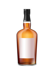 Sticker - Whiskey Bottle Illustration