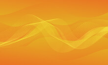 Abstract Orange Wave Geometric Background. Modern Background Design. Liquid Color. Fluid Shapes Composition. Fit For Presentation Design. Website, Basis For Banners, Wallpapers, Brochure, Posters