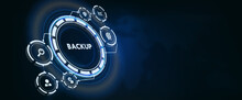 Business, Technology, Internet And Network Concept. Backup Storage Data Internet Technology.