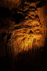 Poster - Detail of the stalagmite in the cave. 