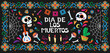 © Roonikart - Dia de Los Muertos - Day of the Dead celebration poster. Set of mexican traditional objects.