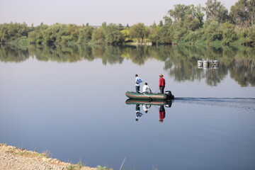 Canvas Print - fishing in the lake