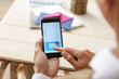 © Pixel-Shot - Person checking new email notification on smartphone screen, digital communication and online messaging