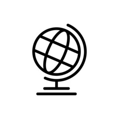 Wall Mural - earth globe icon stock vector illustration flat design