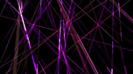 Poster - abstract background shiny vertical lines, stripes, lights and glassy structure elementsmoving rotati