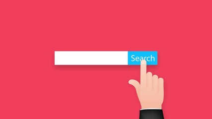 Poster - Set Search bar element design, set of search boxes ui template. Motion graphics