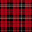 Abstract geometric tartan check seamless pattern. Buffalo check plaid gingham checker black, red. Endless texture with decorative paper, fabric