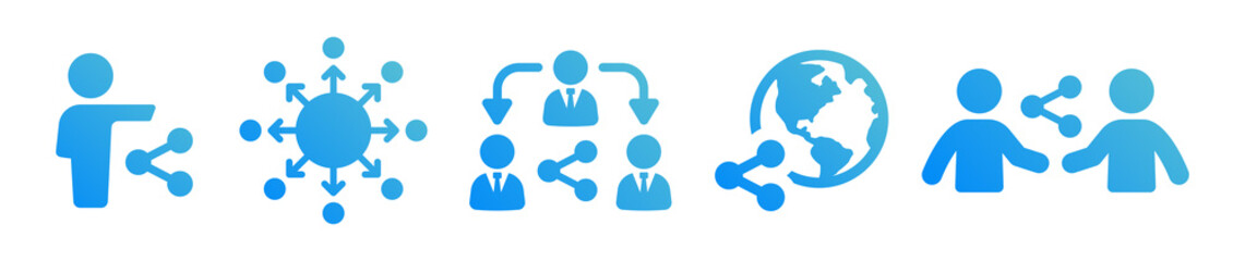 Poster - Share icon. Business connection symbol vector illustration.