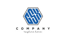 Letters GSX Creative Polygon Logo Victor Template	