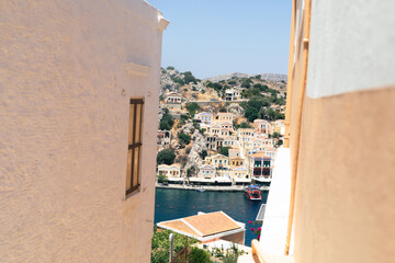 Wall Mural - Traditional colorful Greece series - beautiful Symi island (near Rhodes) Dodecanese