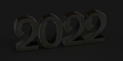 Aufkleber - happy new year 2022 on the background