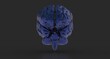© vegefox.com - 3d rendering of human brain on technology background