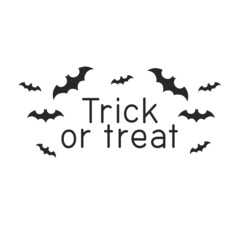 Poster - trick or treat with bats