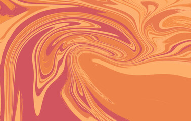 Poster - Abstract wavy vibrant facture. Splashed liquid paints. Psychedelic trippy effect. Distortion. Creative graphic design. Colorful artistic illustration. Digital art. Wallpapers for desktop.