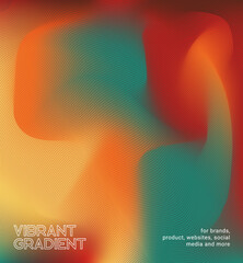 Wall Mural - Liquid Abstract Trend Gradient Background with red and green color. Modern Vector Template for your graphic design, web, presentations, banners, posters and prints