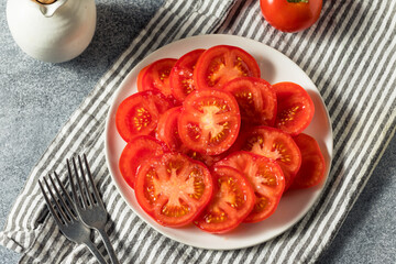 Poster - Healthy Organic Sliced Tomatoes with Salt