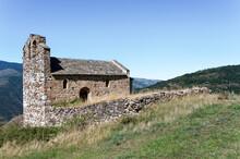 The Romanesque Chapel Was Built At The Ecard Of The Abandonned Hamlet Of En, Near Nyer