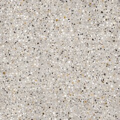 Seamless modern abstract terrazzo pattern swatch. High quality illustration. Random trendy confetti design for textile print or interior design or floor. Colorful micro speckle tile mosaic material.