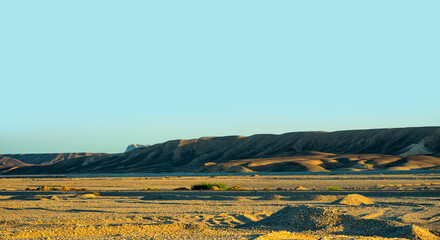 Wall Mural - peaks of mountains in the desert of egypt