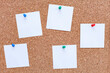 © busra - The cork board with blank notes