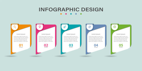 Modern info graphic business template and data 