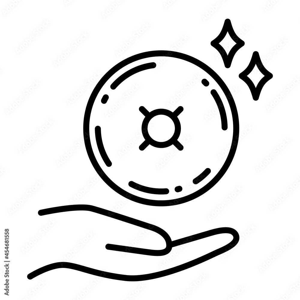 Vector de Stock 国際通貨記号 硬貨を受け取る手 | Adobe Stock