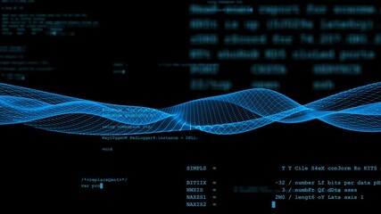 Aufkleber - Digital transformation concept. Binary code. Programming.