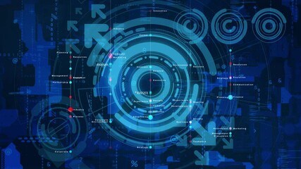 Aufkleber - Electronics technology concept. Digital transformation.