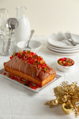 Wall Mural - christmas cake with berries