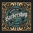 © Roverto - Vintage Barbershop label in vintage style