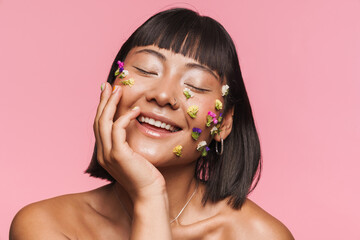 Wall Mural - Beauty portrait of a young brunette asian woman