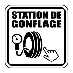 Poster - Logo station de gonflage.