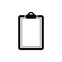 Canvas Print - Blank clipboard icon isolated on white background