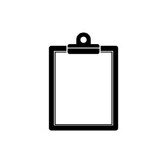 Canvas Print - Blank clipboard icon isolated on white background