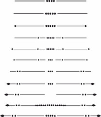 Poster - decorative delimiter, text breaks set

