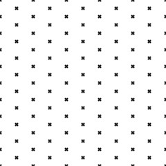 Poster - Square seamless background pattern from black adhesive plaster symbols. The pattern is evenly filled. Vector illustration on white background