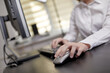 © fox17 - close up of businesswoman using computer mouse