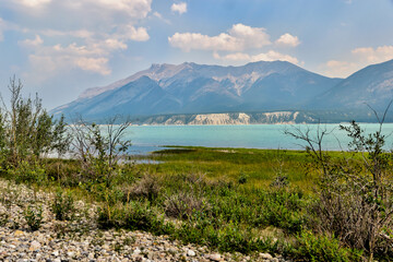 Wall Mural - Landscapes along the shores of Abraham Lake and the South Saskatchewan River in the Canadian Rocky Mountains