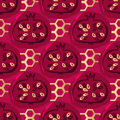 Shana tova pomegranate pattern 9