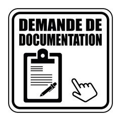 Poster - Logo demande de documentation.