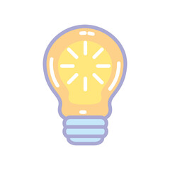 Sticker - light bulb bright